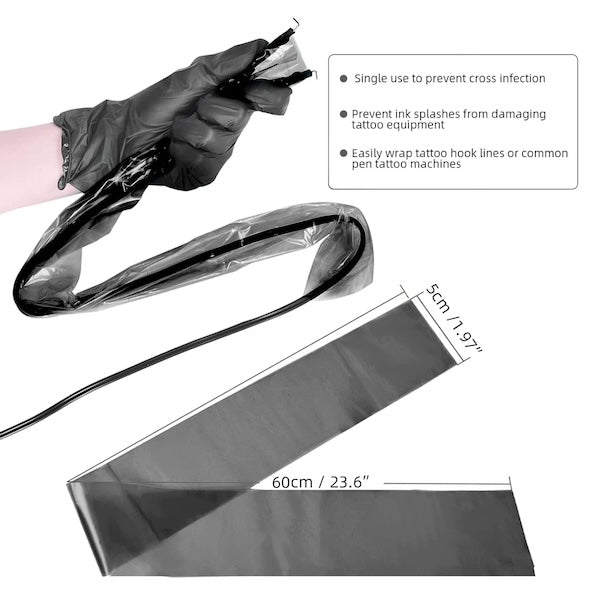 Disposable Tattoo Machine Clip Cord Covers - PMU, Numbing Cream & Beauty Products to Canada | USA | Australia | Austria | Denmark | UK | France | Germany | Ireland | Italy | Netherlands | New Zealand...