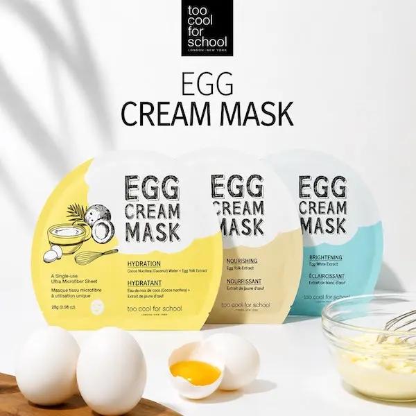Too Cool For School Egg Cream Mask – Pore Tightening - Seoul-Trained Korean Golki Massage, Facials, PMU & Lash Lift | iBeauty