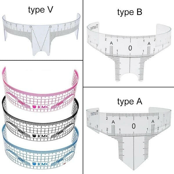 U Type Plastic Eyebrow Ruler - PMU, Numbing Cream & Beauty Products to Canada | USA | Australia | Austria | Denmark | UK | France | Germany | Ireland | Italy | Netherlands | New Zealand...