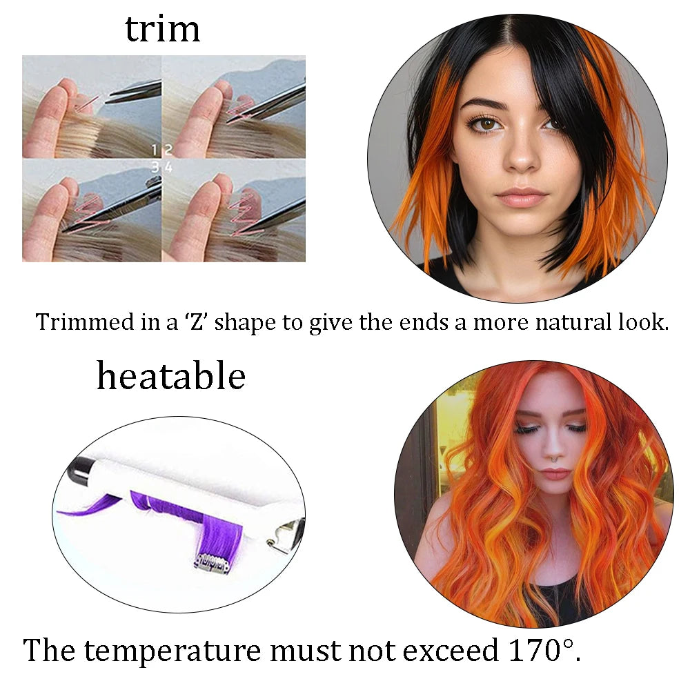 Mixed or Single-Colored Hair Extensions