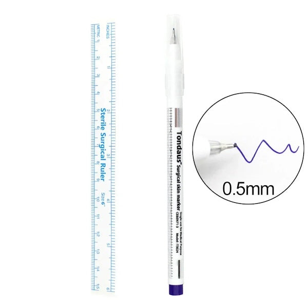 Surgical Skin Marker Eyebrow Tattoo Marker - PMU, Numbing Cream & Beauty Products to Canada | USA | Australia | Austria | Denmark | UK | France | Germany | Ireland | Italy | Netherlands | New Zealand...
