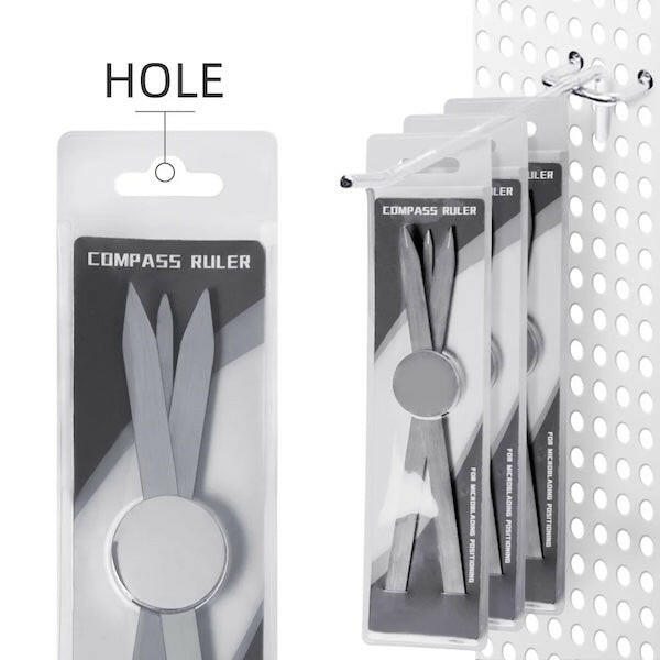 Three-Point Symmetrical Makeup Caliper Ruler - PMU, Numbing Cream & Beauty Products to Canada | USA | Australia | Austria | Denmark | UK | France | Germany | Ireland | Italy | Netherlands | New Zealand...