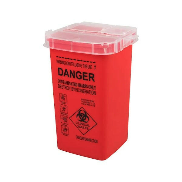 Sharps Waste Container - PMU, Numbing Cream & Beauty Products to Canada | USA | Australia | Austria | Denmark | UK | France | Germany | Ireland | Italy | Netherlands | New Zealand...