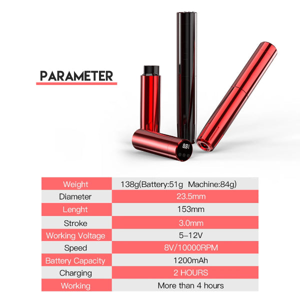 Mast Tour Nano Y22 Wireless Machine Pen - PMU, Numbing Cream & Beauty Products to Canada | USA | Australia | Austria | Denmark | UK | France | Germany | Ireland | Italy | Netherlands | New Zealand...