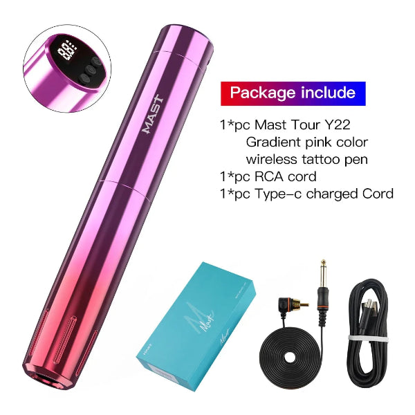 Mast Tour Nano Y22 Wireless Machine Pen - PMU, Numbing Cream & Beauty Products to Canada | USA | Australia | Austria | Denmark | UK | France | Germany | Ireland | Italy | Netherlands | New Zealand...