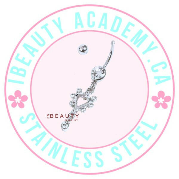 Belly Piercing Jewelry - Heart Belly Rings - PMU, Numbing Cream & Beauty Products to Canada | USA | Australia | Austria | Denmark | UK | France | Germany | Ireland | Italy | Netherlands | New Zealand...