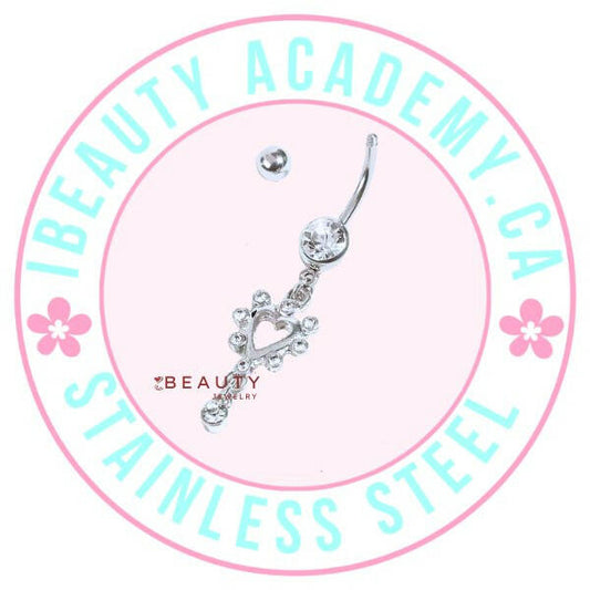 Belly Piercing Jewelry - Heart Belly Rings - PMU, Numbing Cream & Beauty Products to Canada | USA | Australia | Austria | Denmark | UK | France | Germany | Ireland | Italy | Netherlands | New Zealand...