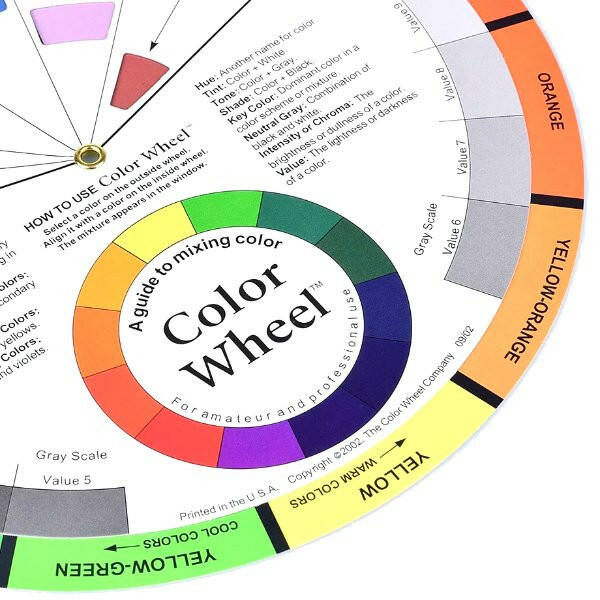 Color Wheel Paper Card - PMU, Numbing Cream & Beauty Products to Canada | USA | Australia | Austria | Denmark | UK | France | Germany | Ireland | Italy | Netherlands | New Zealand...