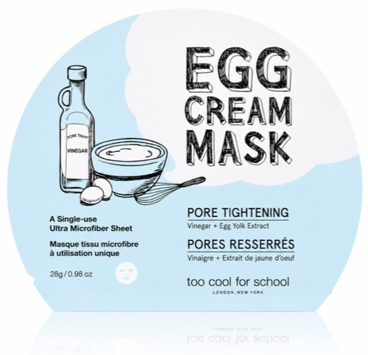 Too Cool For School Egg Cream Mask – Pore Tightening