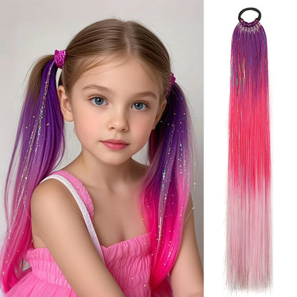 Colored Straight Ponytail Extensions