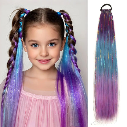 Colored Straight Ponytail Extensions