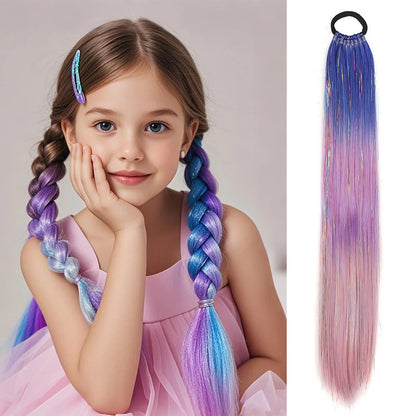 Colored Straight Ponytail Extensions