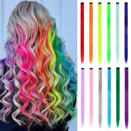 Mixed or Single-Colored Hair Extensions