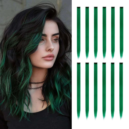 Mixed or Single-Colored Hair Extensions