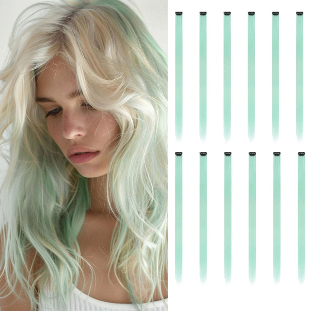 Mixed or Single-Colored Hair Extensions
